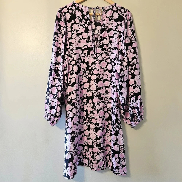 MSCH Copenhagen Women's Boho Floral Print Balloon Sleeve Feminine Casual Dress L - Picture 12 of 16